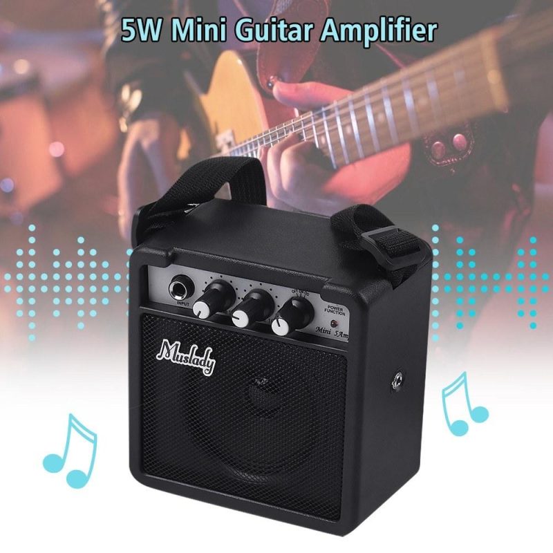 Others |   5W Mini Guitar Amplifier Amp Speaker Black Musical Instruments Black