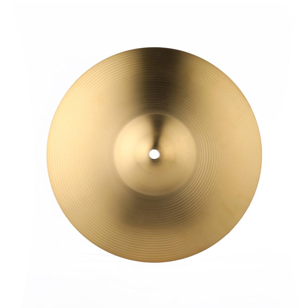 Brass |   Brass Crash Cymbal Drum Instrument Cymbals Practical Alloy Cymbal for Percussion Instruments Players Beginners Golden Brass Brass