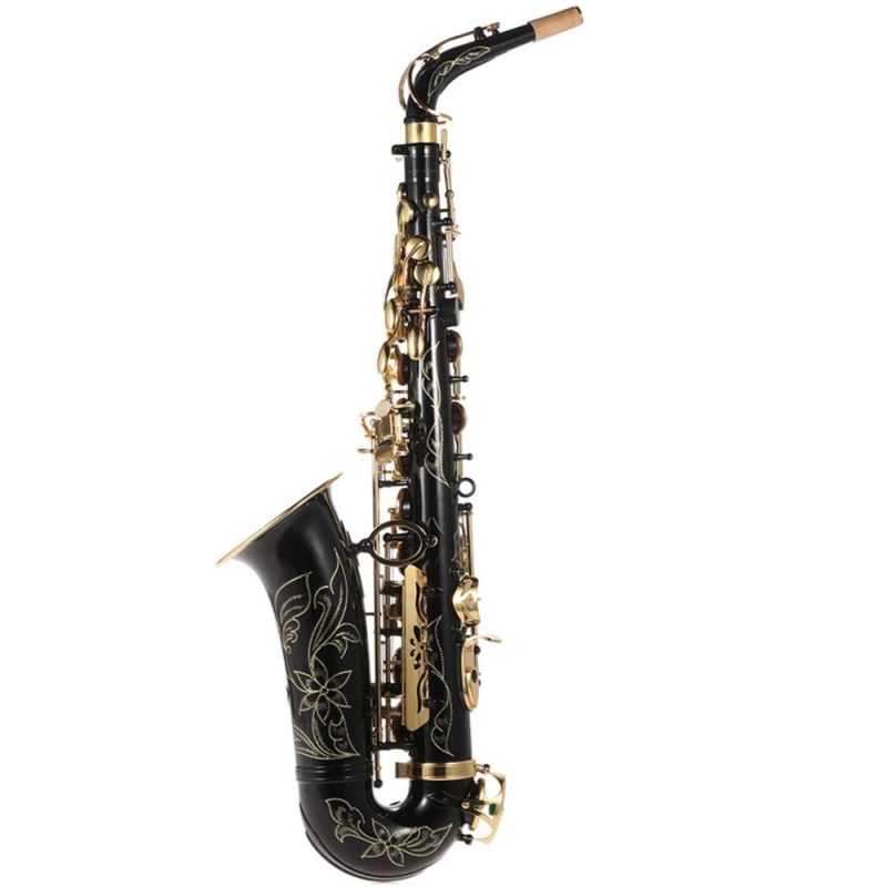 Brass |   Eb Alto Saxophone Gold Lacquered Brass, E Flat, 82Z Key Type with Full Accessory Kit Gold & Black Brass Brass