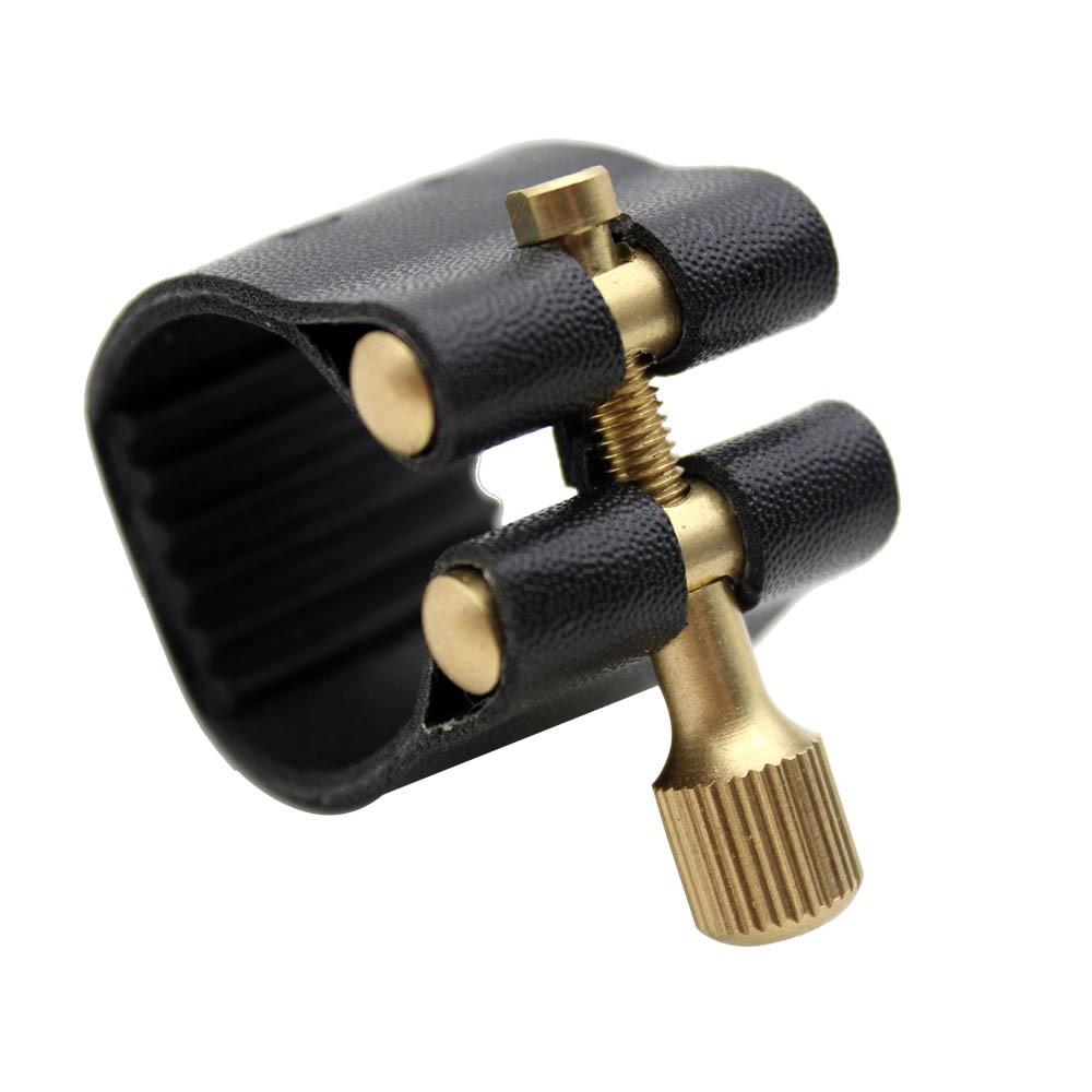 Brass |   Mouthpiece Ligature Fastener + Mouthpiece Cap for Alto Sax Saxophone Mouthpiece Parts Black Brass Black