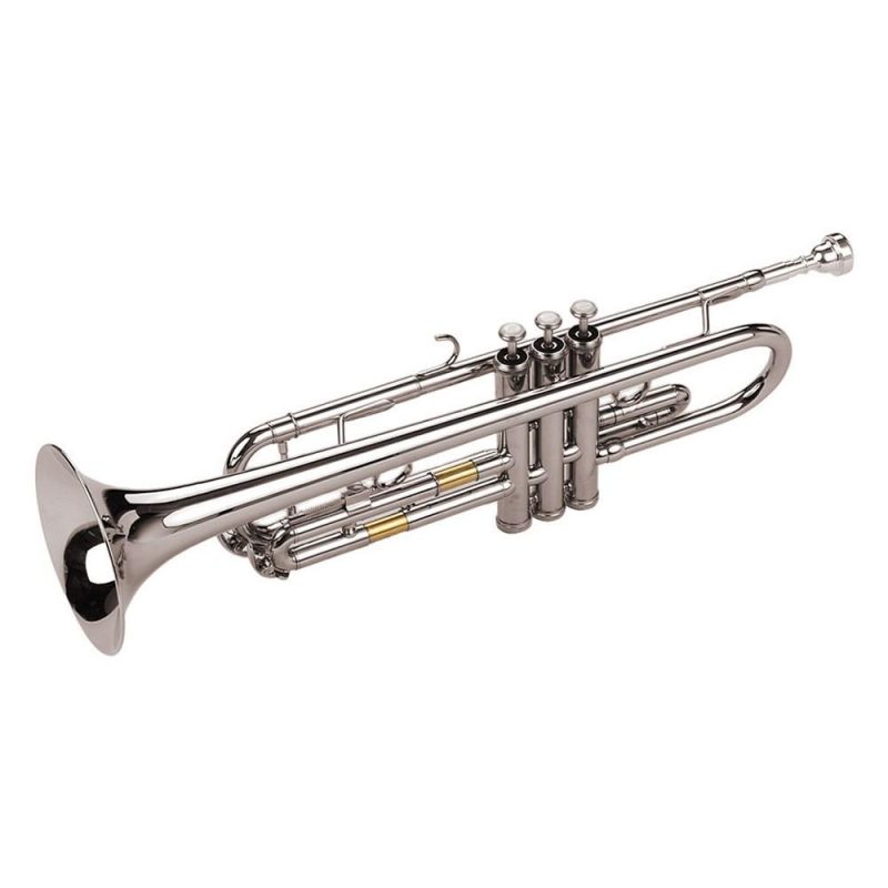 Brass |   Standard Bb Trumpet Brass Material Nickle Plated  Wind Instrument Silver Brass Brass