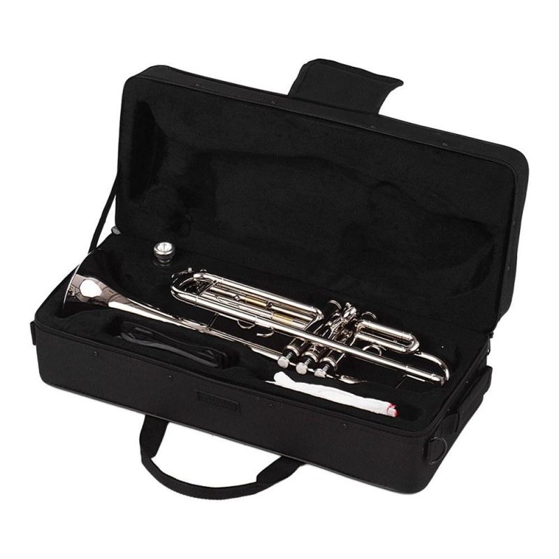 Brass |   Standard Bb Trumpet Brass Material Nickle Plated  Wind Instrument Silver Brass Brass