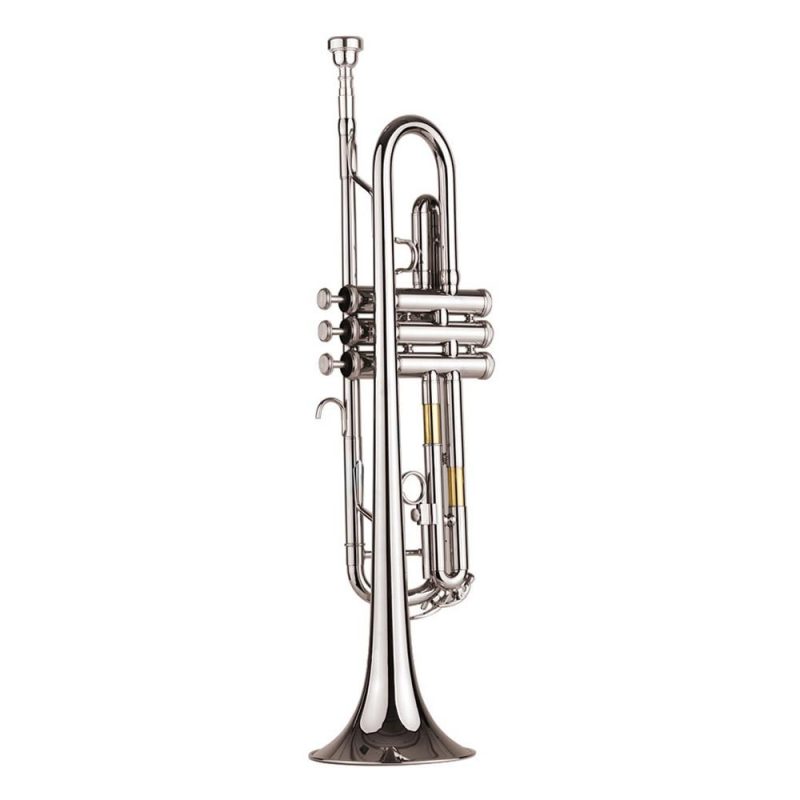 Brass |   Standard Bb Trumpet Brass Material Nickle Plated  Wind Instrument Silver Brass Brass