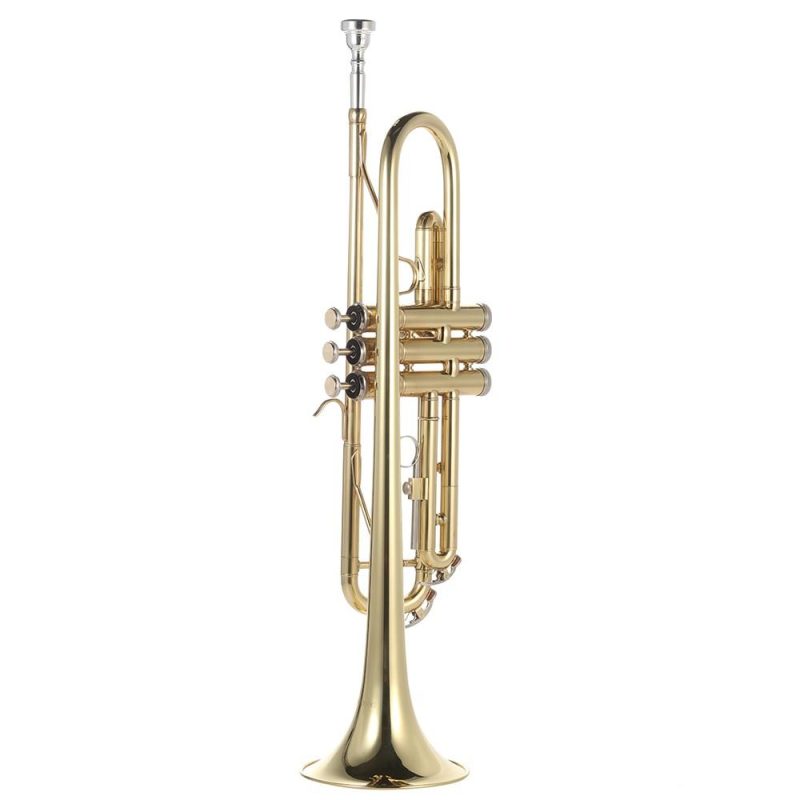 Brass |   Trumpet Bb Flat Brass Gold-painted Exquisite Durable Musical Instrument Brass Brass