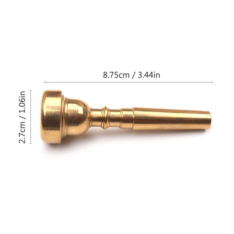 Brass |   Trumpet Mouthpiece Musical Instrument Accessories Gold Plated 5C Gold Brass Brass