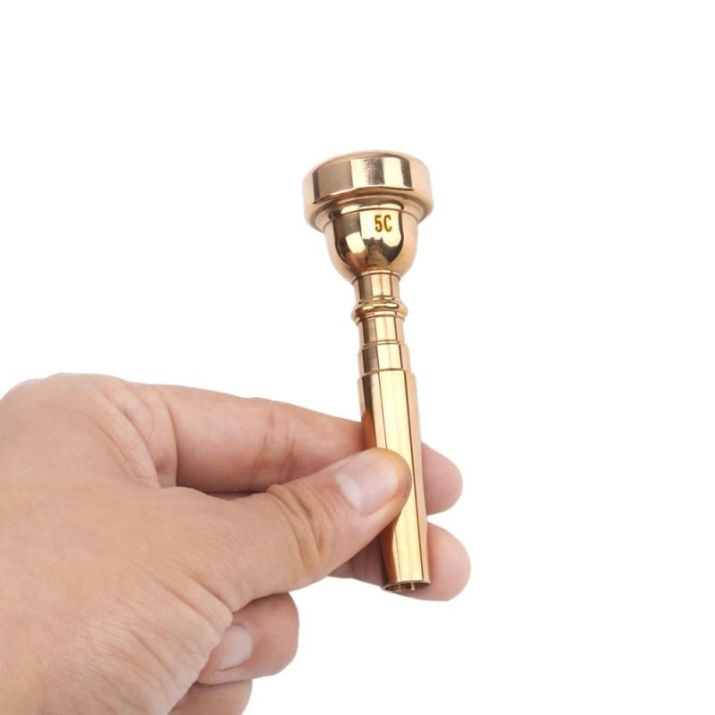 Brass |   Trumpet Mouthpiece Musical Instrument Accessories Gold Plated 5C Gold Brass Brass