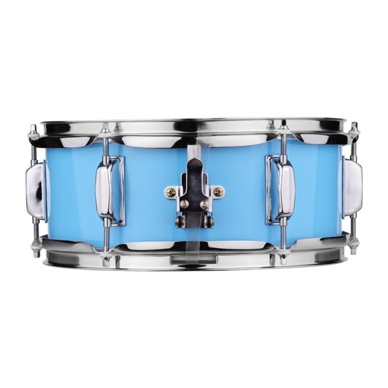 Drums & Percussion |   12inch Snare Drum Head with Drumsticks Shoulder Strap Drum Key for Student Band Blue Drums & Percussion Blue