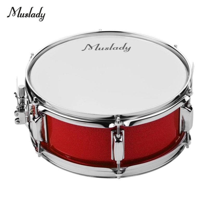 Drums & Percussion |   12inch Snare Drum Head with Drumsticks Shoulder Strap Drum Key for Student Band Red Drums & Percussion Drums & Percussion