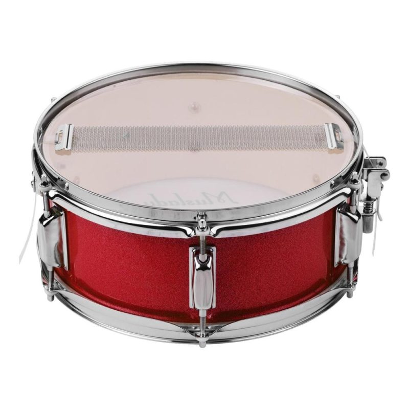 Drums & Percussion |   12inch Snare Drum Head with Drumsticks Shoulder Strap Drum Key for Student Band Red Drums & Percussion Drums & Percussion