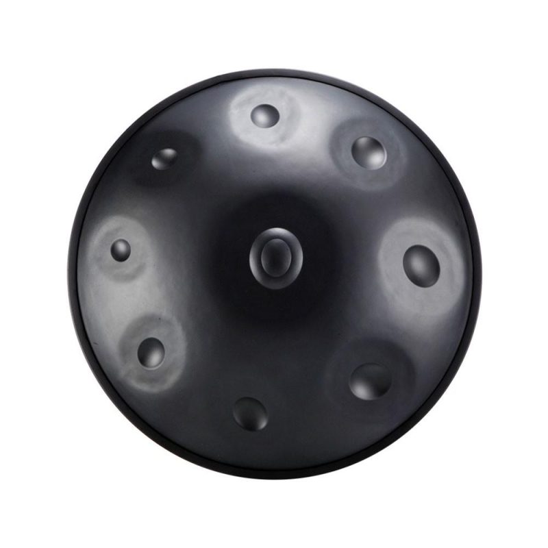 Drums & Percussion |   22 Inch Handpan Hand Pan Drum D-Key 9 Notes(D3 A3 bB3 D4 F4 A4 G4 E4 C4) Nitriding Steel Percussion Instrument Dark Grey Drums & Percussion Dark Grey