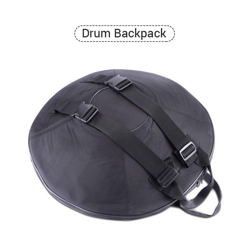 Drums & Percussion |   22 Inch Handpan Hand Pan Drum D-Key 9 Notes(D3 A3 bB3 D4 F4 A4 G4 E4 C4) Nitriding Steel Percussion Instrument Dark Grey Drums & Percussion Dark Grey