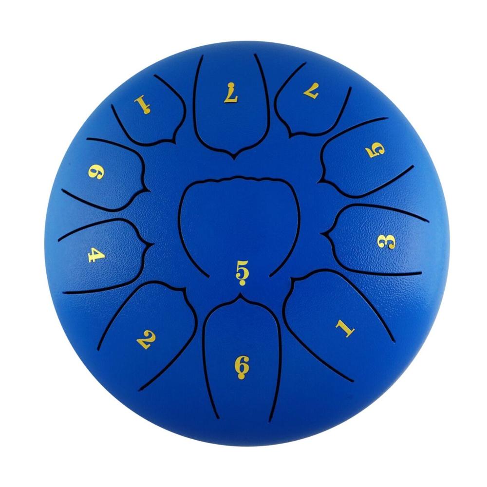 Drums & Percussion |   6 Inch Steel Tongue Drum 11 Notes Handpan Drum with Drum Mallet Finger Picks Dark Blue Drums & Percussion Dark Blue