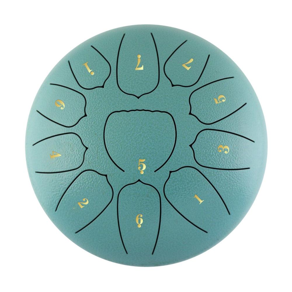 Drums & Percussion |   6 Inch Steel Tongue Drum 11 Notes Handpan Drum with Drum Mallet Finger Picks Light Blue Drums & Percussion Drums & Percussion