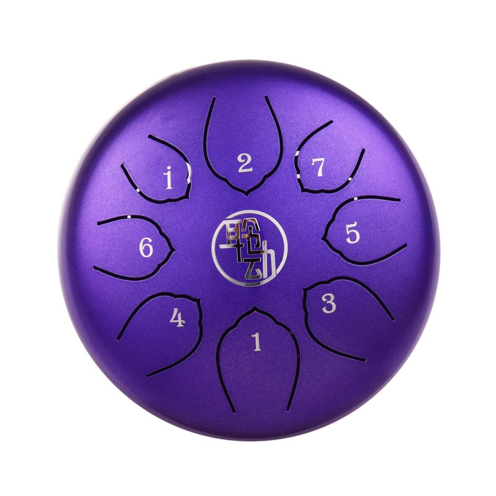 Drums & Percussion |   6 Inch Steel Tongue Drum Handpan Drum 8-Notes C-Key Percussion Instrument with Mallets Drum Bag Wiping Cloth for Musical Education Concert Mind Healing Yoga Meditation Purple Purple Drums & Percussion Drums & Percussion