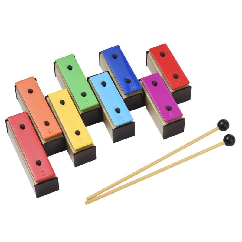 Drums & Percussion |   8-note Xylophone Percussion Instrument Musical Toy Gift for Children Kids Colorful Drums & Percussion Colorful