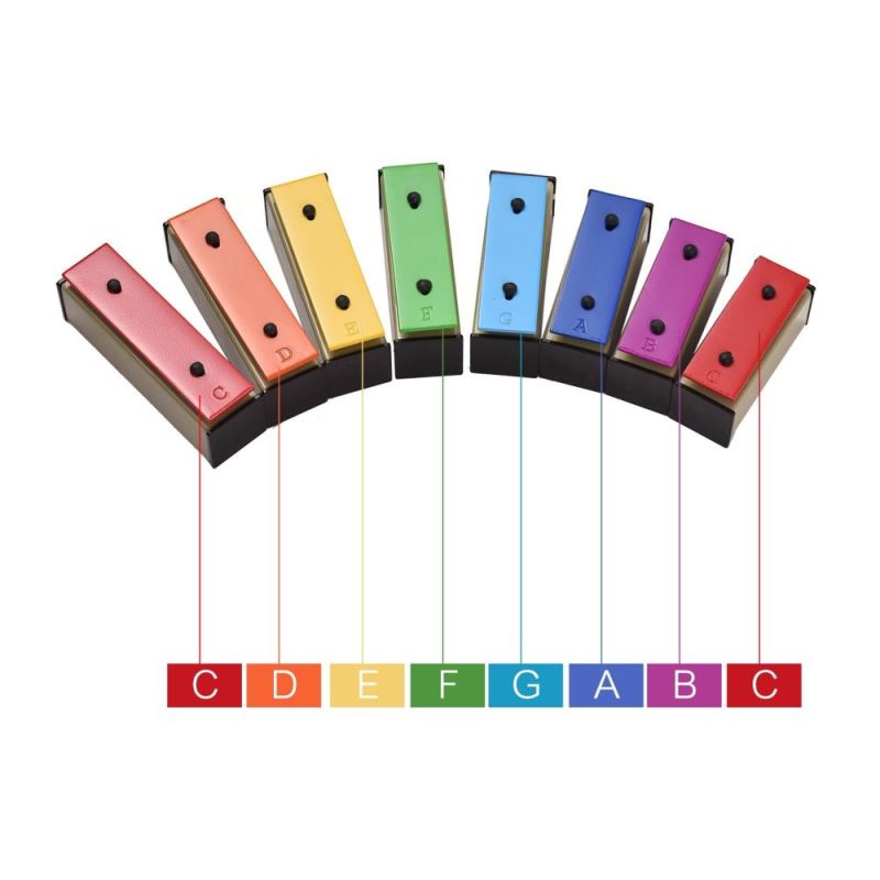 Drums & Percussion |   8-note Xylophone Percussion Instrument Musical Toy Gift for Children Kids Colorful Drums & Percussion Colorful