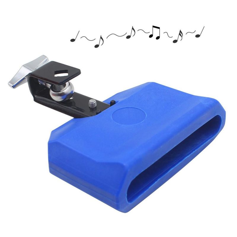 Drums & Percussion |   Cow Bell Noise Maker with Mallet Cowbell Blue Drums & Percussion Blue