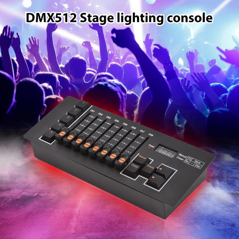 Drums & Percussion |   DMX Controller DMX 512 40 Channel Stage DJ Light Controller for DJ Lights Party Light Shows Disco Pub Black Drums & Percussion Black