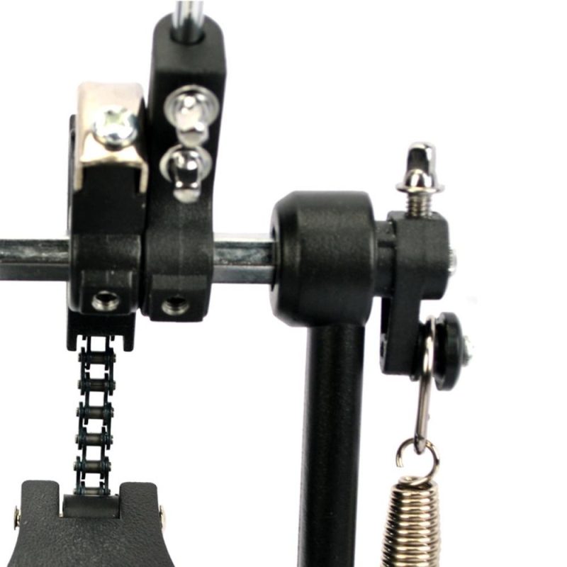 Drums & Percussion |   Drum Pedal with Drum Wool Beater Aluminium Alloy Singles Drum Pedal Drum Set Pedal Singles Pedal Black Drums & Percussion Black