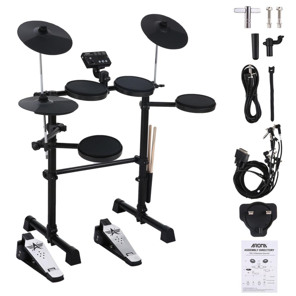 Drums & Percussion |   Electric Drum Set 8 Piece Electronic Drum Kit for Adult Beginner Drums & Percussion Drums & Percussion