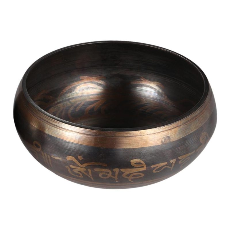 Drums & Percussion |   Exquisite 2.8 Inch Handmade Tibetan Bell Metal Singing Bowl Multicolour Drums & Percussion Drums & Percussion