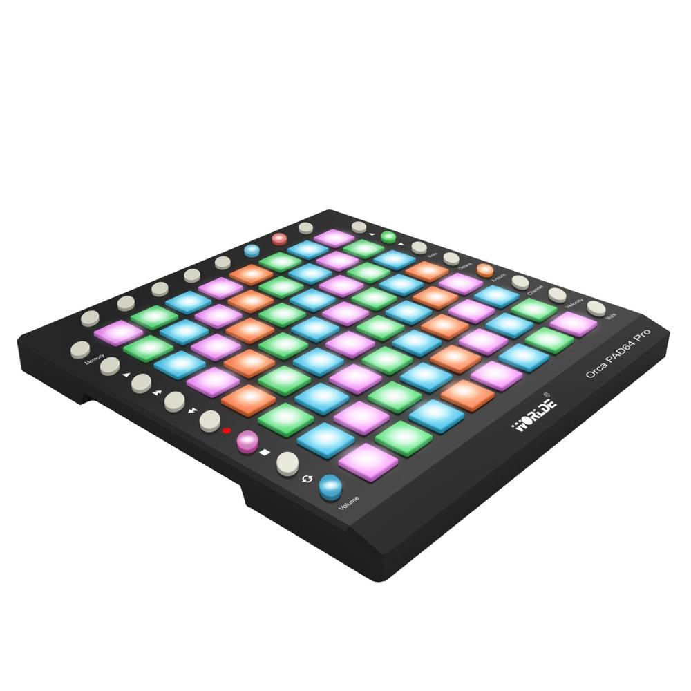 Drums & Percussion |   ORCA PAD64 Portable USB MIDI Drum Pad Controller Black Drums & Percussion Black