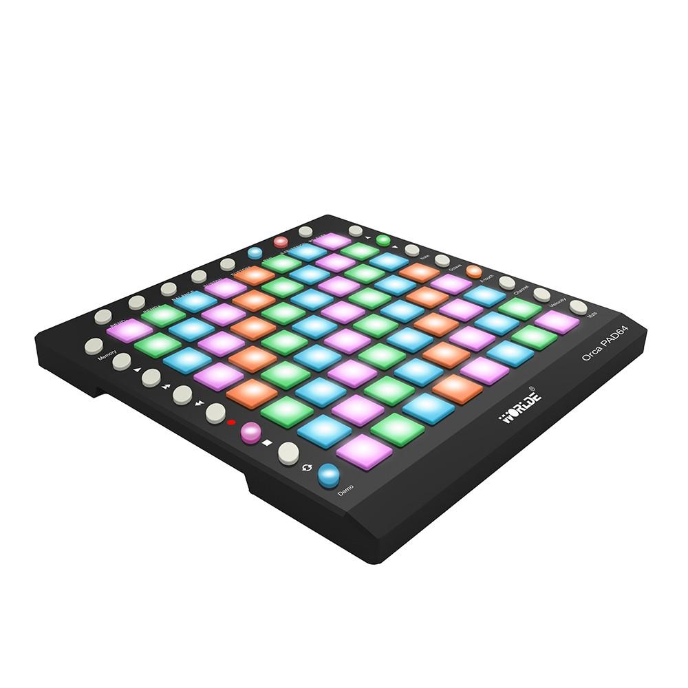 Drums & Percussion |   ORCA PAD64 Portable USB MIDI Drum Pad Controller Black Drums & Percussion Black