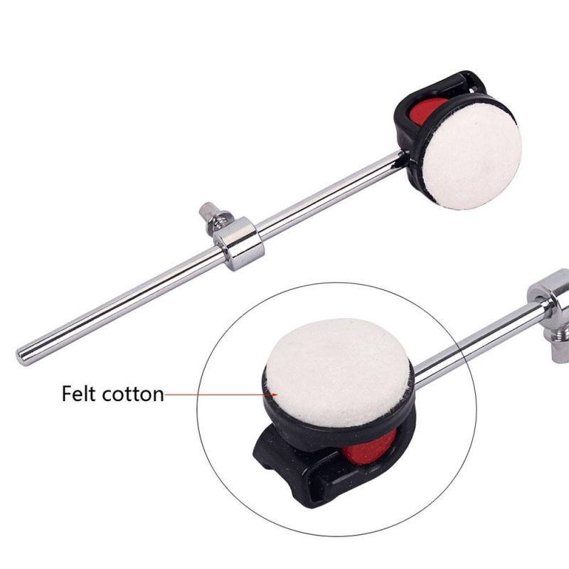 Drums & Percussion |   Percussion Hammer Drum Stick Bass Drum Beater Hammer Silicone Head White Drums & Percussion Drums & Percussion