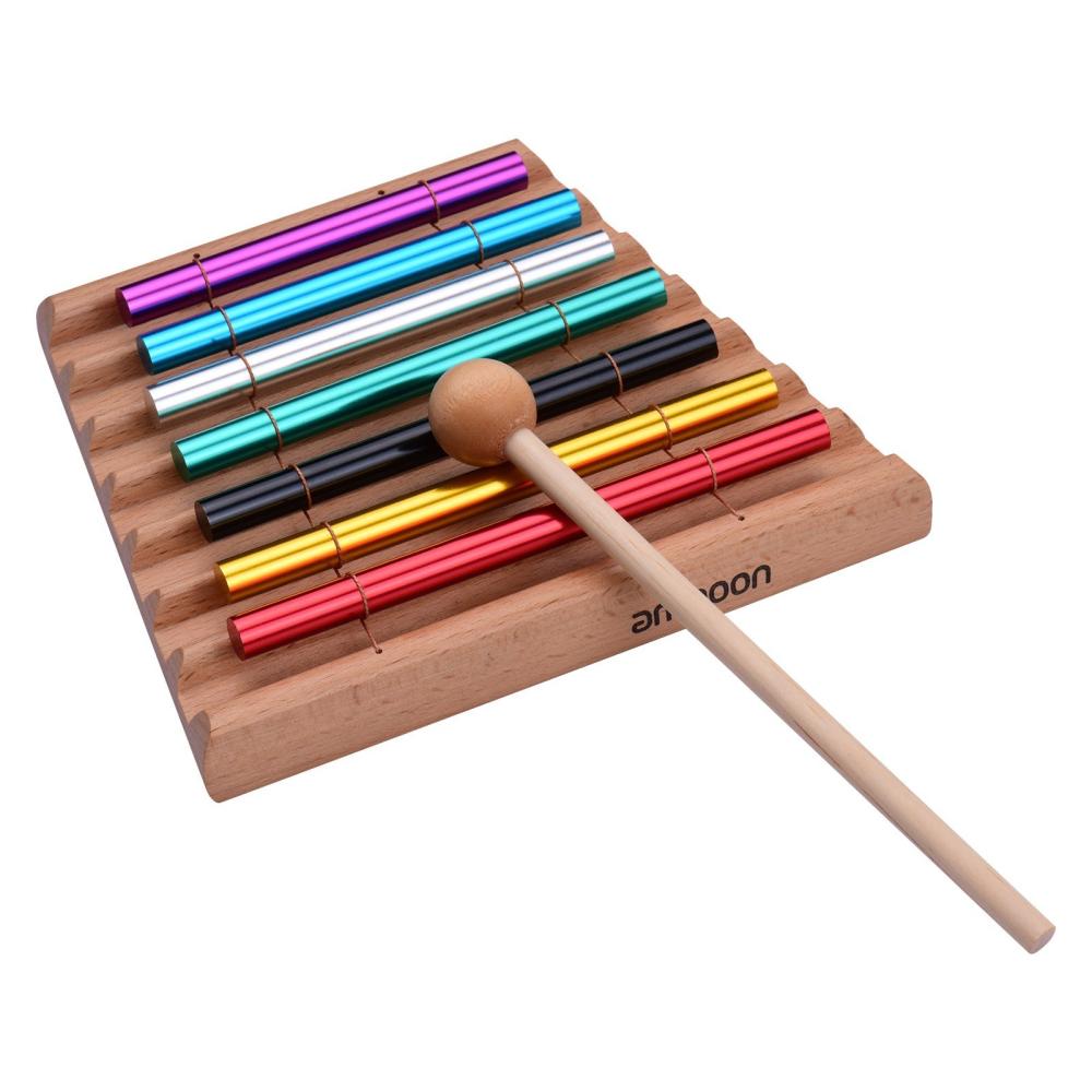 Drums & Percussion |    Tabletop Chimes Meditation Chime Colorful Wind Bell Children Educational Musical Toy Percussion Instrument with Mallet Drums & Percussion Drums & Percussion