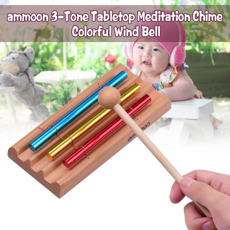 Drums & Percussion |    Tabletop Chimes Meditation Chime Colorful Wind Bell Children Educational Musical Toy Percussion Instrument with Mallet Drums & Percussion Drums & Percussion