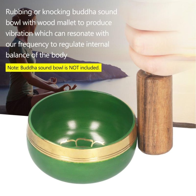 Drums & Percussion |   Tibetan Singing Bowl Mallet Buddha Sound Bowl Wood Striker Meditation Sound Bowl Mallet Wooden Stick for Healing Mindfulness Relaxation Yoga Drums & Percussion Drums & Percussion