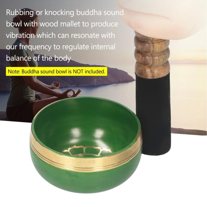 Drums & Percussion |   Tibetan Singing Bowl Mallet Buddha Sound Bowl Wood Striker Meditation Sound Bowl Mallet Wooden Stick for Healing Mindfulness Relaxation Yoga Drums & Percussion Drums & Percussion