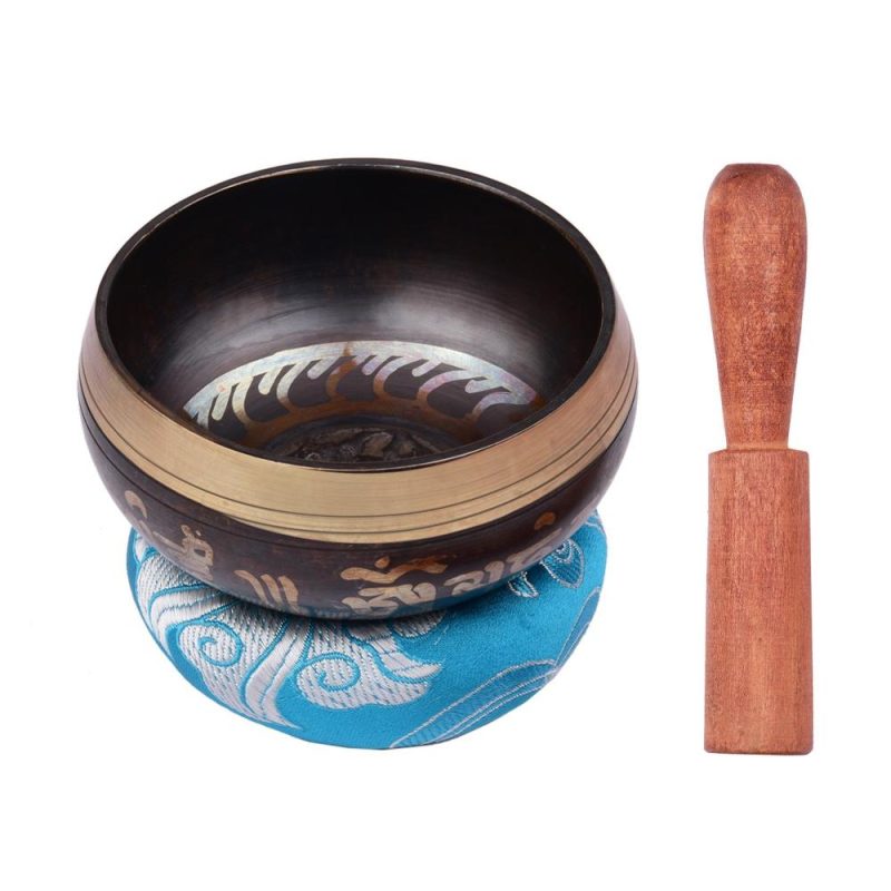 Drums & Percussion |   Tibetan Singing Bowl Set with 8cm/3inch Handmade Metal Sound Bowl & Soft Cushion & Wooden Striker for Meditation Sound Chakra Healing Yoga Relaxation Drums & Percussion Drums & Percussion