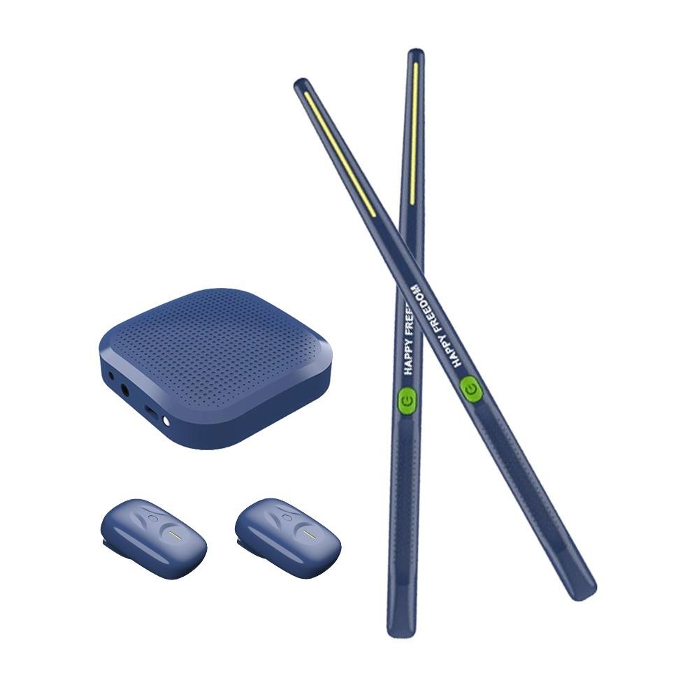 Drums & Percussion |   XHY-JZG02 Air Drum Sticks: Portable, Low-Latency, High-Fidelity Electronic Drumming Experience Navy Blue Drums & Percussion Drums & Percussion