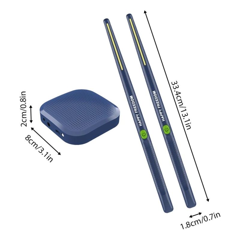 Drums & Percussion |   XHY-JZG02 Air Drum Sticks: Portable, Low-Latency, High-Fidelity Electronic Drumming Experience Navy Blue Drums & Percussion Drums & Percussion