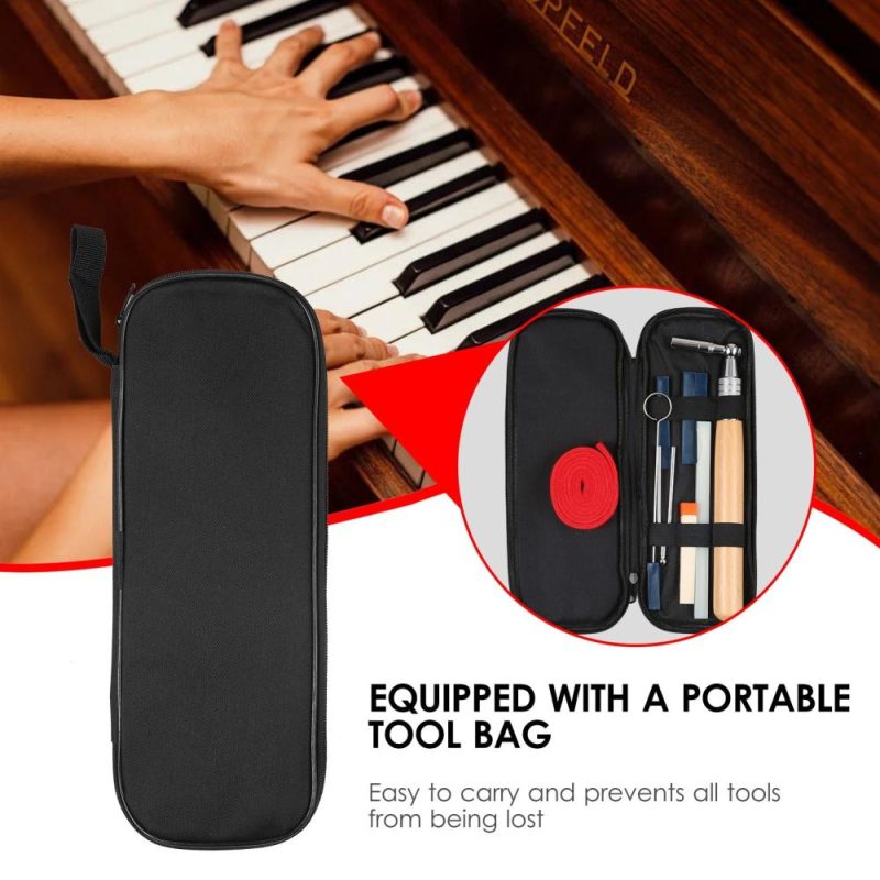 Keyboards & Pianos |   10pcs Piano Tuning Kit Professional Tuning Tools Set Black Keyboards & Pianos Black