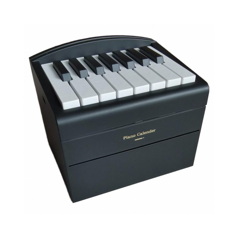 Keyboards & Pianos |   2024 Mini Playable Piano Calendar: Creative Music Box Decoration Black Keyboards & Pianos Black