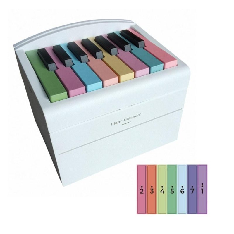 Keyboards & Pianos |   2024 Mini Playable Piano Calendar: Creative Music Box Decoration White 1 Keyboards & Pianos Keyboards & Pianos