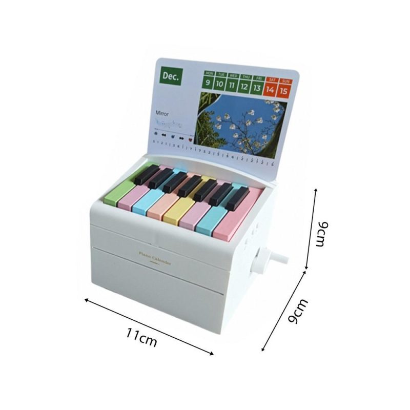 Keyboards & Pianos |   2024 Mini Playable Piano Calendar: Creative Music Box Decoration White 1 Keyboards & Pianos Keyboards & Pianos