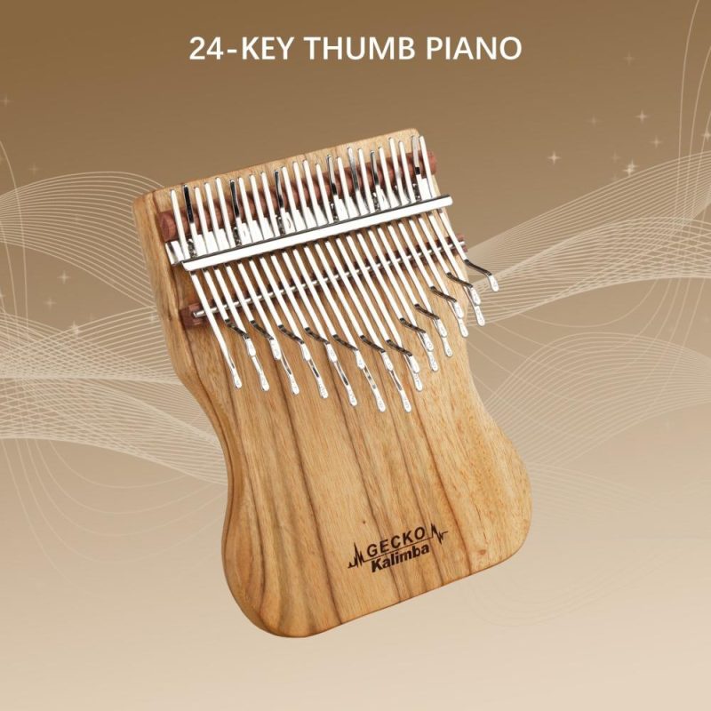 Keyboards & Pianos |   24-Key Thumb Piano Wooden Thumb Finger Piano Keyboards & Pianos Keyboards & Pianos