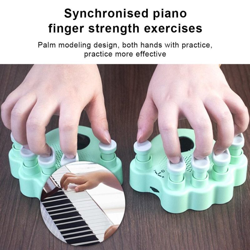 Keyboards & Pianos |   2Pcs Piano Hand Shape Corrector Hand Strengthener Posture Correction Tool Black Keyboards & Pianos Black