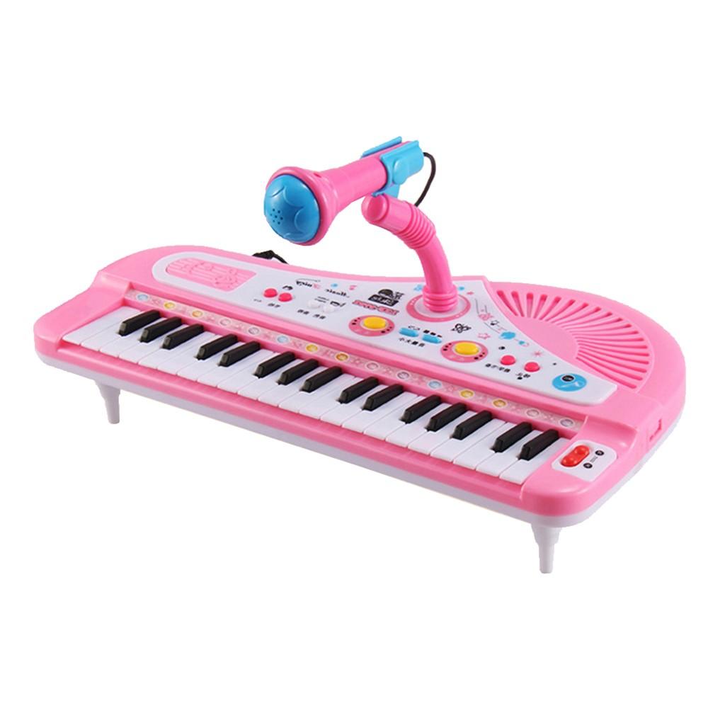 Keyboards & Pianos |   37 Keys Kids Musical Piano Electronic Piano Keyboard Toy Musical Instrument Toy Pink Keyboards & Pianos Keyboards & Pianos