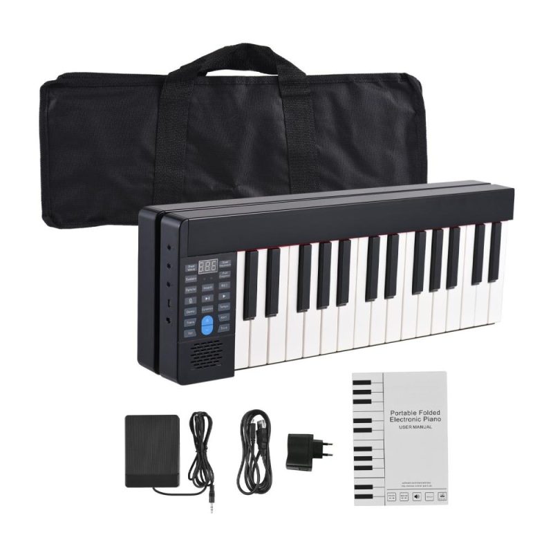 Keyboards & Pianos |   61-Key Foldable Electronic Piano – Portable, Multifunctional, Ideal for Beginners Keyboards & Pianos Keyboards & Pianos