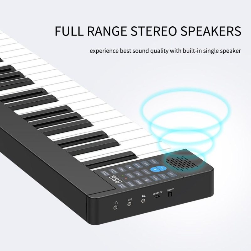 Keyboards & Pianos |   61-Key Foldable Electronic Piano – Portable, Multifunctional, Ideal for Beginners Keyboards & Pianos Keyboards & Pianos