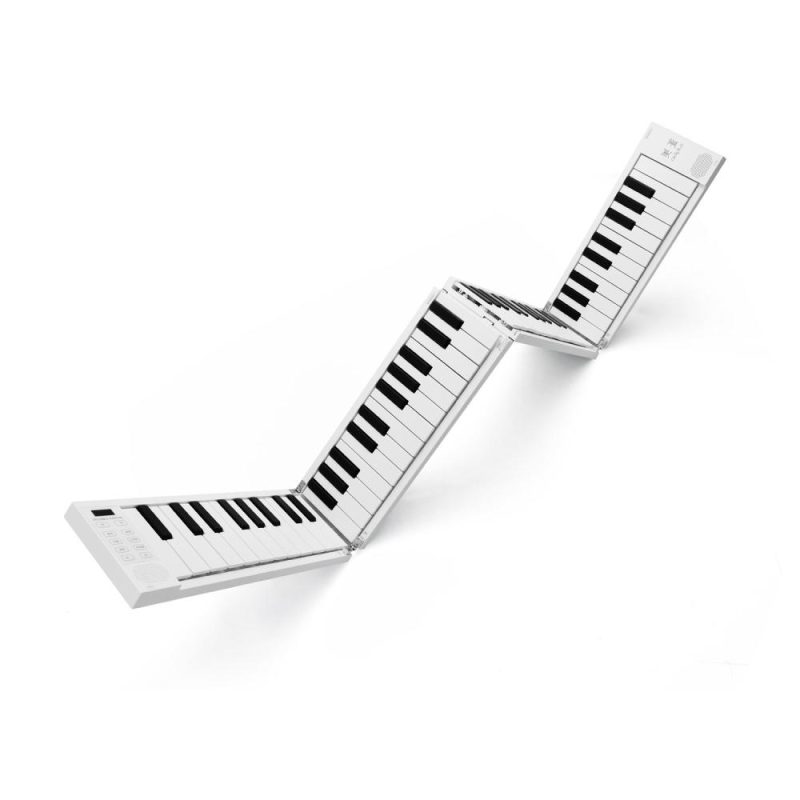 Keyboards & Pianos |   88 K-eys Foldable Piano Digital Piano Portable Electronic Keyboard Piano White & Black Keyboards & Pianos Keyboards & Pianos