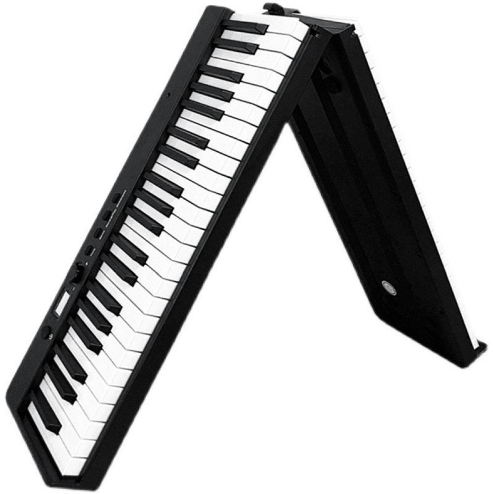 Keyboards & Pianos |   88-Key Portable Digital Piano – Foldable, Multifunctional, and Lightweight for Students and Musicians Black Keyboards & Pianos Black