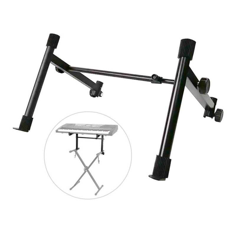 Keyboards & Pianos |   Electronic Piano Stand Riser Universal X-Style Adjustable Keyboard Stand Musical Instrument Accessory Black Keyboards & Pianos Black