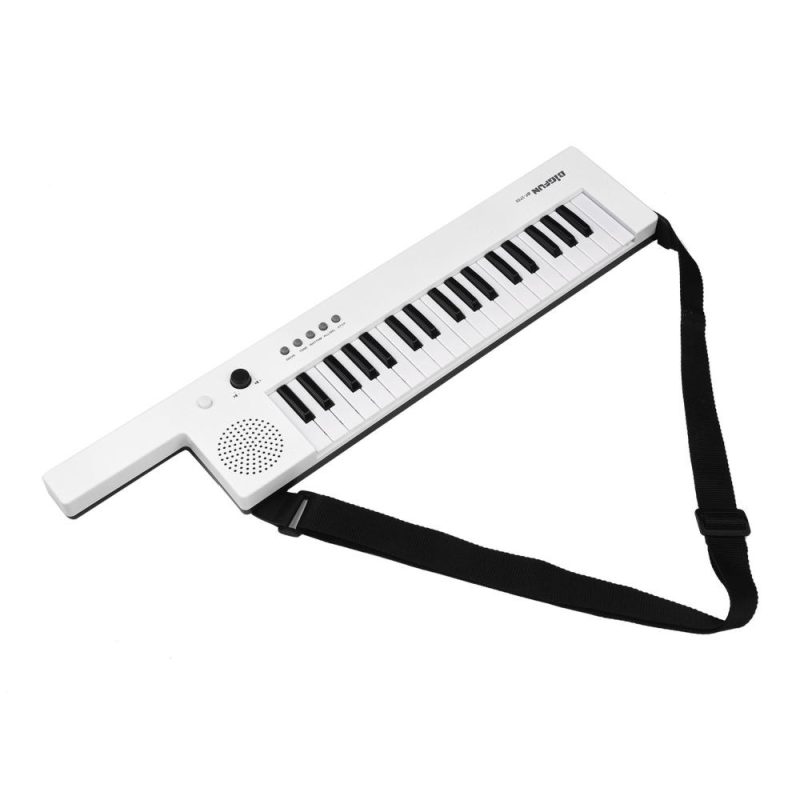 Keyboards & Pianos |   Guitar Electronic Piano with Mini Keyboard 37-Key Electronic Keyboard Piano Black & White Keyboards & Pianos Black & White