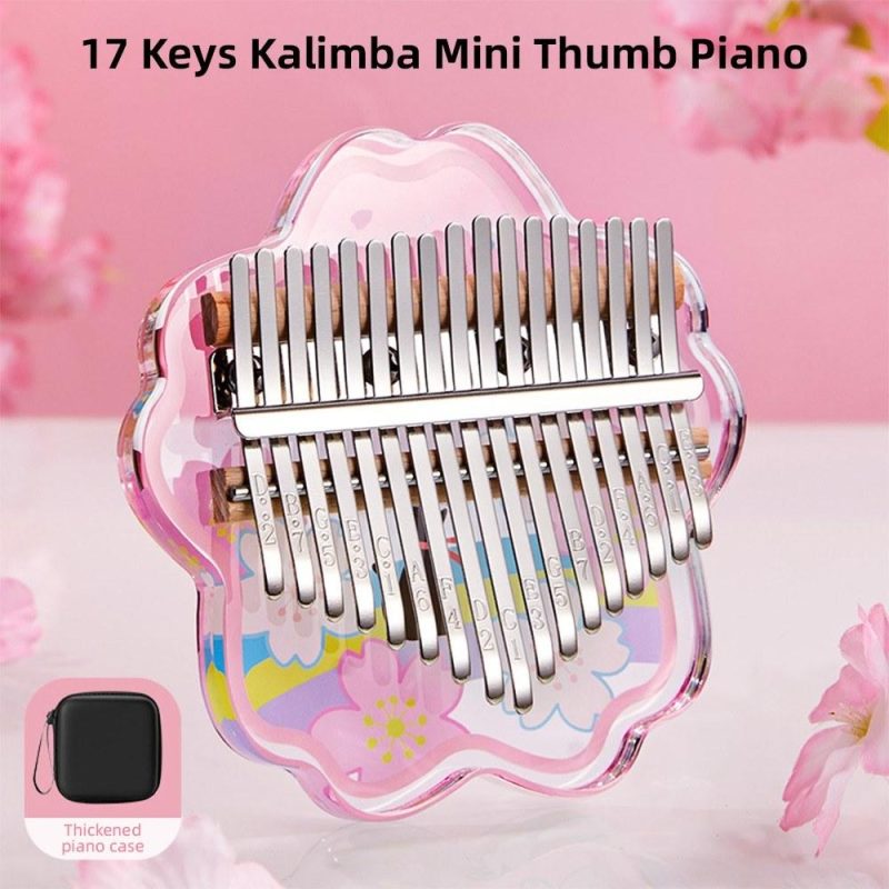 Keyboards & Pianos |   Kalimba Mini Thumb Piano 17 Keys Portable Musical Instrument Cartoon Cute Kalimba Th Keyboards & Pianos Keyboards & Pianos