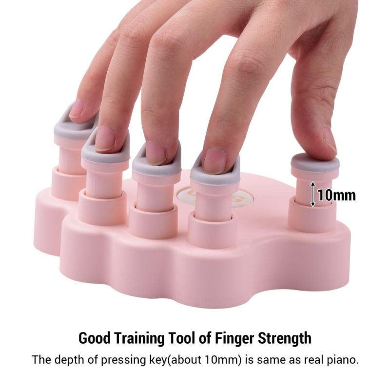 Keyboards & Pianos |   SP-140 Piano Finger Trainers Fingers Strength Training Tools Finger Correctors for Piano Beginners, 1 Pair/Pack Black Keyboards & Pianos Black